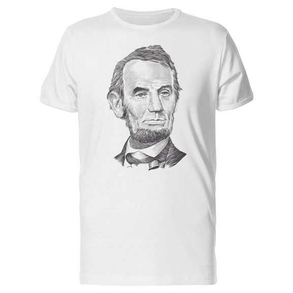 Hand Drawing Of Abraham Lincoln T-Shirt Men -Image by Shutterstock, Male Small