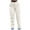 #0474-White, variant on TaTaai Womens High Waist Multi Pocket Cargo Jeans Stretchy Workwear Denim Pants Trousers Bottoms for Daily