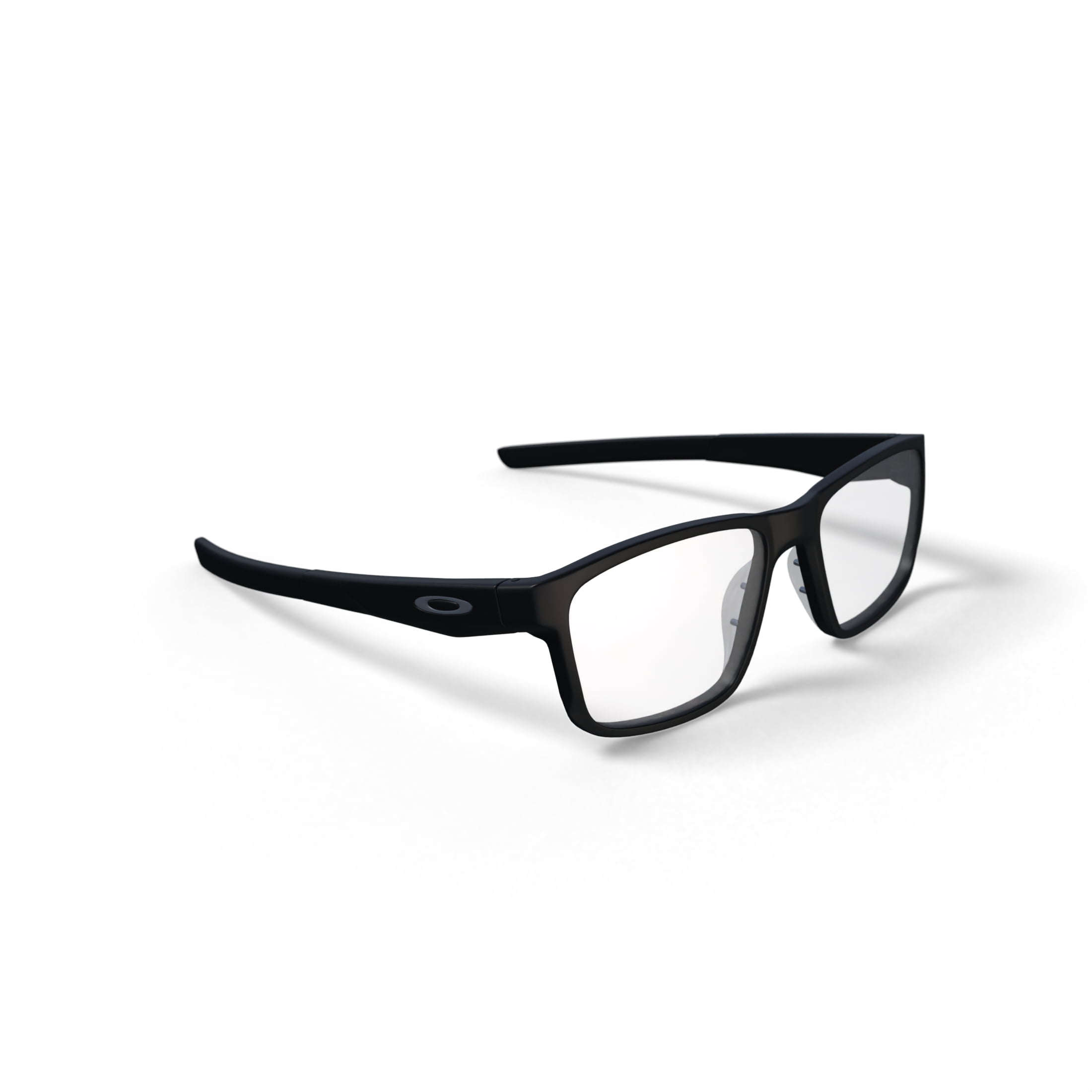 Oakley Hyperlink Optical Glasses, Rectangular Eyeglasses with Demo Lenses, Size 54, Satin Black