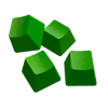 Razer PBT Keycap + Coiled Cable Upgrade Set - Razer Green