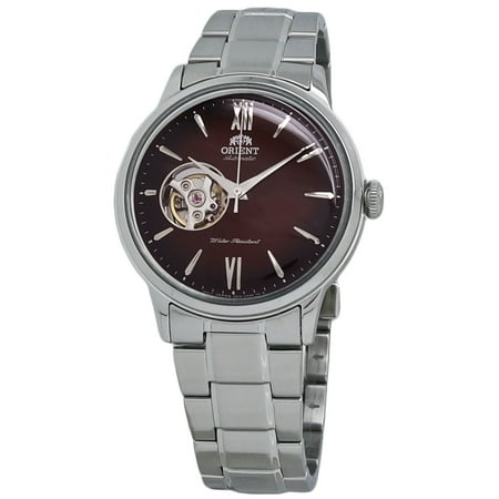 - Orient Bambino Open Heart Red Dial Men's Automatic Watch RA-AG0027Y