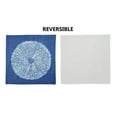 thumbnail image 3 of Indoor Decorative Throw Pillows Cushion Cover: Navy Blue and Linen, Reversible, 18”, Nautical Design (Design H, 2), 3 of 4
