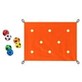 thumbnail image 2 of Juego de trabajo en equipo con lona para agujeros, actividades de ejercicio, aprendizaje en grupo, diversión y coordinación. Naranja, 2 of 9