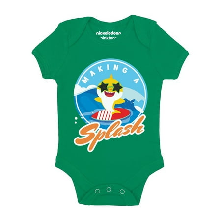 

Baby Shark Doo Doo Romper for Baby Boys Girls- Newborn 6m 12m 18m 24m Beach Surfing Shark One Piece Bodysuit