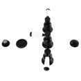 thumbnail image 1 of Kingston Brass KB6320DPL 2.56 in. Paris Three-Handle Bidet Faucet, Matte Black, 1 of 1