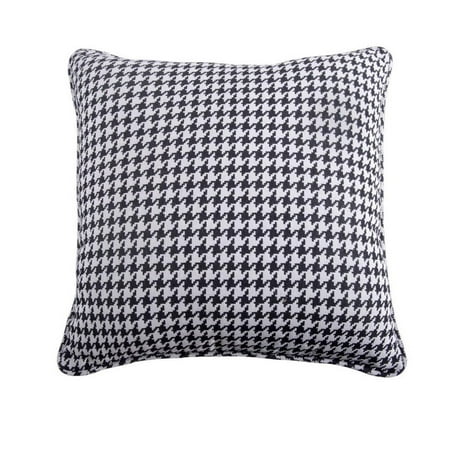 HiEnd Accents Hamilton 27x27 Houndstooth Euro Sham Bedding