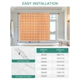 thumbnail image 6 of Orange Tie Up Curtains for Windows 63 Inch Length Balloon Curtains Kitchen Adjustable Balloon Window Shade Country French Rustic Buffalo Plaid Modern Art Tie Up Bathroom Curtain Window 42"x63", 6 of 6