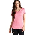 thumbnail image 2 of Ladies Short Sleeve V Neck Rayon Spandex Jersey Top, 2 of 2