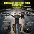 thumbnail image 5 of Seemoon Electric Dirt Bike for Adults 3OOOW 52V 25Ah 1300Wh 38 mh 105 miles 160Nm 40 degree Climb 20x4 inch Fat Tire Front Suspension Disc Brakes, 5 of 9