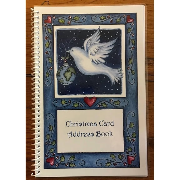Christmas Card Address Book List Keeper Organizer 8 Yr Tracker Personalized Free