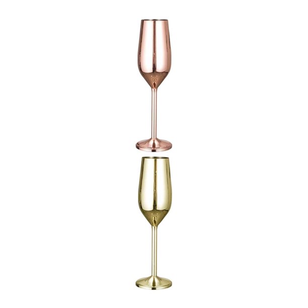 copa de champán de Flauta de Champán Elegantes Copas para Beber Estilo Vintage Escritorio Soplado a Mano para Bar Comedor , Argenta y Cobre