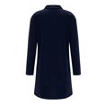 thumbnail image 4 of LEKODE Long Duster Cardigan Open Front Drape Fit Long Sleeve Dual Side Pockets Lightweight Office Layering Cover Up Navy 5XL, 4 of 8