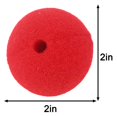 thumbnail image 4 of 120 Piezas de Narices de Payaso Rojas Narices de Espuma de Circo para Halloween Navidad Disfraces de Fiesta, 4 of 5