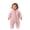 Pink, variant on Toddler Kids Winter Clothes,Cute Fleece Warm Solid Color Long Sleeved Zipper Footed Jumpsuit Rompers,Kids Essentials