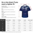thumbnail image 6 of Haiem Christmas Blue Printed Hawaiian Shirt for Men - Men’s Casual Beach Summer Shirts - Stretch Fabric with Modern Fit-XX-Large, 6 of 7