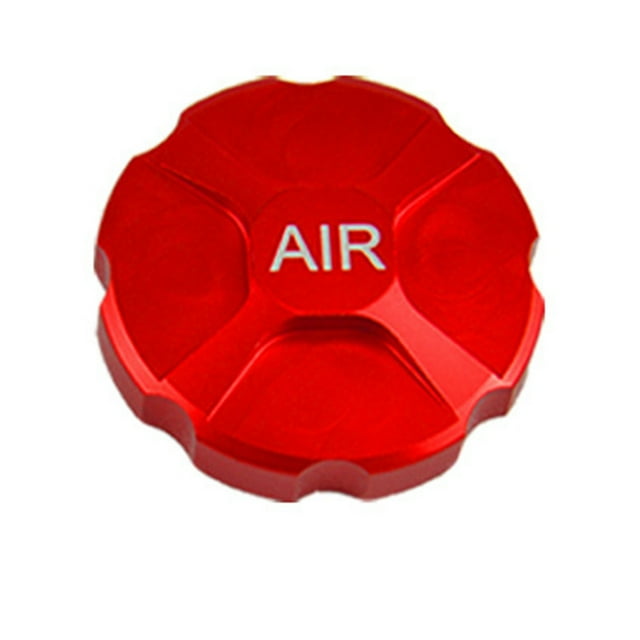 Couvercle de Protection de Fourche de Vélo en Alliage d'Aluminium Couvercle de Buse de Fourche à Air Absorption des Chocs Couvercle de Gaz de Fourche avant, Rouge