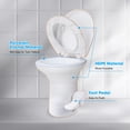 thumbnail image 2 of Yescom RV Toilet Porcelain Enamel Gravity Flush w/ Steel Step Stool for Camper, 2 of 10