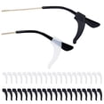 thumbnail image 1 of 20 pares de ganchos para las orejas de silicona antideslizantes para gafas, almohadillas suaves y cómodas para las puntas de las patillas, gafas deportivas para leer, 20 pares, 1 of 5