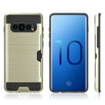 thumbnail image 2 of Samsung TCASAMS10-CTG-GO Galaxy S10 Hybrid Card to Go Case - Black TPU with Silk, Gold, 2 of 7