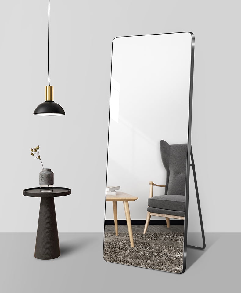 LAIYA 65”X24” Aluminum Floor Full Length Mirror Body Standing Large