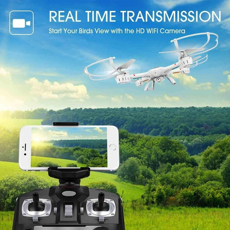 Kmowoo MJX X400W FPV Drone with Wifi Camera Live Video Headless Mode 2.4GHz 4 Chanel 6 Axis Gyro RTF RC Quadcopter Fit for 3D VR Headset