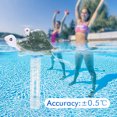 thumbnail image 4 of Muyoka Termómetro de piscina Boya flotante Termómetro de piscina con gran pantalla de lectura EZ Estilo de dibujos animados Temperatura del agua Tubo de ensayo Compatible con Fahrenheit y Celsius Muyoka Hogar, 4 of 6