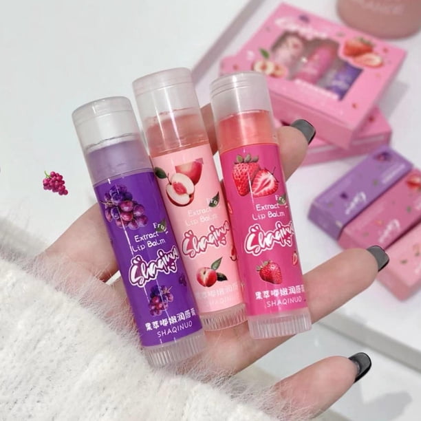 Set de 3 colores Moisturizing Jelly Lip & Cheek Stick, 4 g cada uno, Barra de labios en crema hidratante de larga duración con efecto de acuarela modulable, Maquillaje multiusos para labios, ojos y