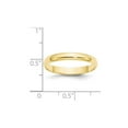 thumbnail image 2 of 10k Yellow Gold 3mm Ltw Half Round Band Size 7 Ring, 2 of 2