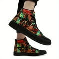thumbnail image 6 of Coolcustomize Men's High-Top Ethnic Style Sneakers - Vibrant Geometric Pattern, Breathable Fabric Upper & Lining, Casual Streetwear, Running & Daily Wear - All-Season Comfort, Versatile Footwear, 6 of 10