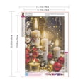 thumbnail image 5 of Christmas Diamond Painting Kits for Adults, Christmas Candles Diamond Art for Beginners, 5D Round Full Drill Winter Diamond Painting Gem Art Kits for Home Wall Decor 12x16inch, 5 of 5