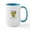 White/Blue Inside, variant on CafePress - Topbar Beehive, Topbar The Only Way To Bee, T Mugs - 15 oz Ceramic Large White Novelty Mug
