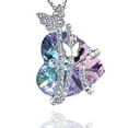 thumbnail image 2 of Grandest Birch Women Necklace Butterfly Heart Rhinestones Jewelry Electroplating Bright Luster Necklace Jewelry Gifts Alloy White, 2 of 8