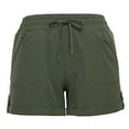 thumbnail image 3 of Tangerine Women's Active Woven Drawstring Track Short (Large, Olive), 3 of 3