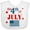 AA-White, variant on Inktastic The 4th of July- Boys or Girls Baby Bib