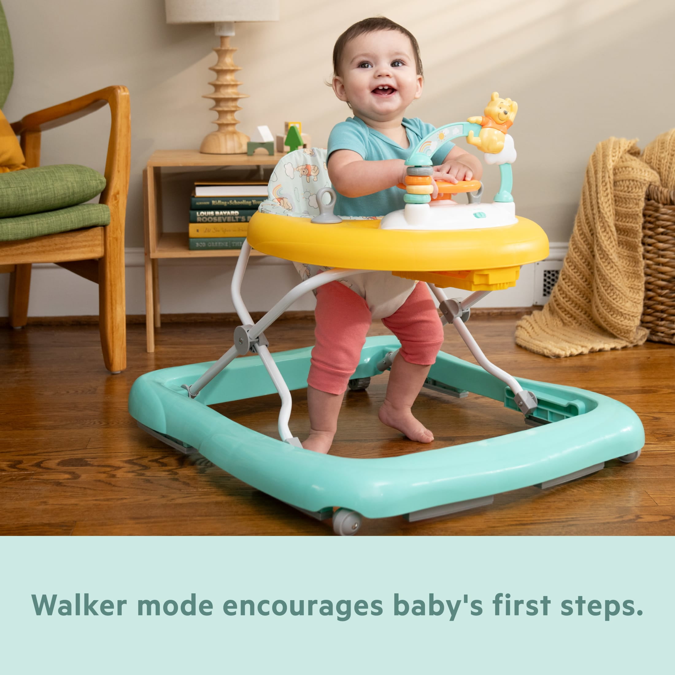 Bright Starts Disney Baby Winnie the Pooh Once Upon a Walk Activity Walker, Unisex, Infant