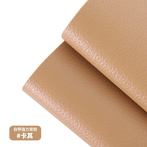 NAMZI 1 Pc 13.8×54in Self-Adhesive Leather Repair Patch, Strong Anti-Scratch Tape for Sofas, Couches & Car Seats, Khaki
