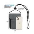 thumbnail image 3 of Gustave Travel Pouch Neck Wallet Passport Holder RFID Blocking Waterproof Security Slim Credit Card Organizer Wallets with Adjustable Strap for Men Women Traveling "Black", 3 of 9