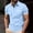 Light Blue, variant on ZUBMGKTE Men's Lightweight Solid Color Button Up Short Sleeve Casual Shirt With Pocket Versatile Daily Woven Top Big & Tall S-3XL