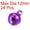 Purple, variant on Jingle Bells, 1/2inch 24pcs Small Craft Bells for DIY Holiday Decoration, Musical Party, Home, Festival, Red