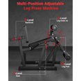 thumbnail image 3 of Gaderth Leg Extension and Curl Machine, 4 in 1 Leg Press Machine for Home Gym, 700 Lb Weight Capacity Adjustable Lower Body Workout Equipment, Fits 1 In and 2 In Weight Plates, 3 of 7