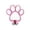 Pink, variant on Wooden Paw Print Wall Hook With Metal Hanging Hook,Pet Leash Key Holder For Entryway Dog Accessories Home Decor(Black)