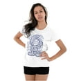 thumbnail image 4 of Hefty Smurf Cartoon Tribal Tattoo Women's T Shirt Ladies Tee Brisco Brands S, 4 of 5