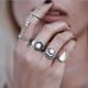 thumbnail image 2 of Conjunto de 4 piezas de apilables con punta de medio midi elegante con romano para mujer, 2 of 6