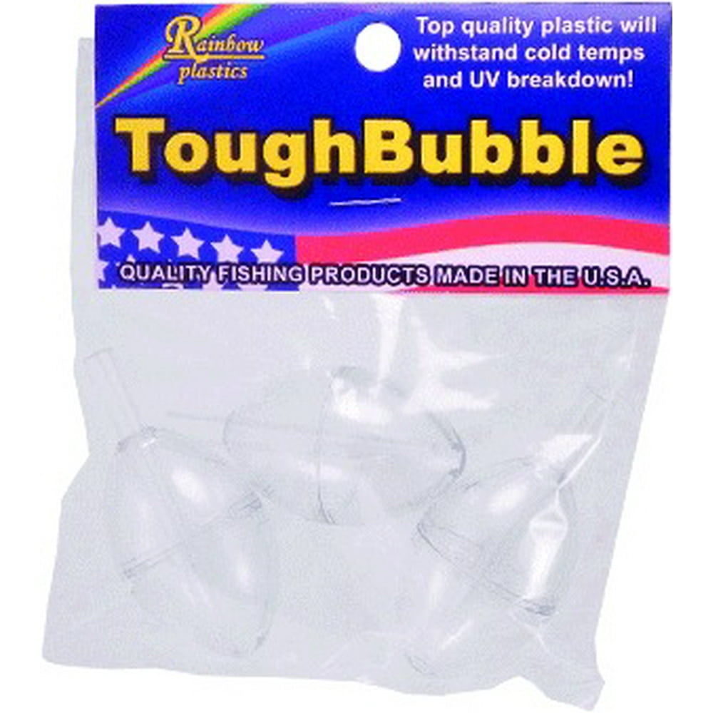 Rainbow Plastics Tough Bubble 2" Medium Cast Bubble Float, Clear, 3