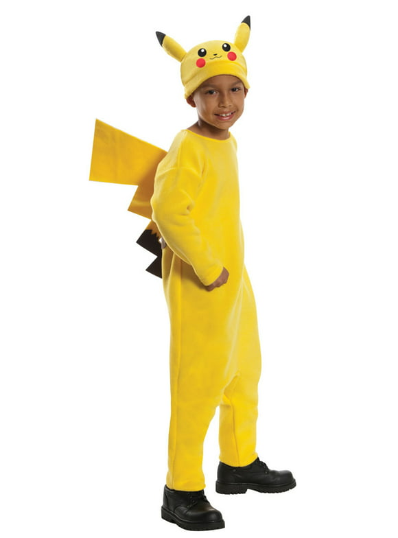 Rubie's Deluxe Pokemon Pikachu Halloween Fancy-Dress Costume for Child, Big Boys L