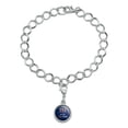 thumbnail image 2 of 13.1 Half Marathon Half Crazy Running Runner Silver Plated Bracelet with Antiqued Charm, 2 of 4
