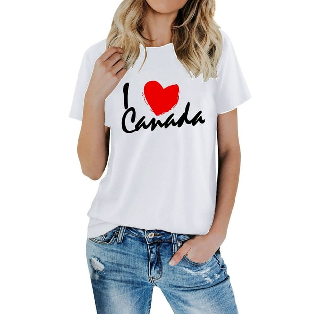 AQUARIVE T-Shirts à Manches Courtes pour Femmes, Impression Tendance, Col Rond, Coton Confortable, Été, Décontracté, Blanc P