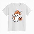 thumbnail image 5 of TOWED22 Spooky Season Shirts for Toddler Baby Boys Girls Halloween T-Shirt Ghost Graphic Tees Short Sleeve Tops,White,8-9 Y, 5 of 5