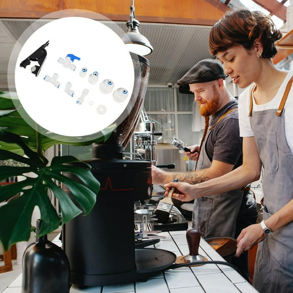 WESIEVYA Fridge Ice Maker Water Line Kit White 1 Set 4.1x0.9x0.9in