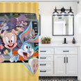 thumbnail image 5 of Animated Tiny Toons Looniversity Shower Curtain Waterproof Polyester Fabric Bathroom Shower Curtain Decorative Set with 12 Hooks, 5 of 7